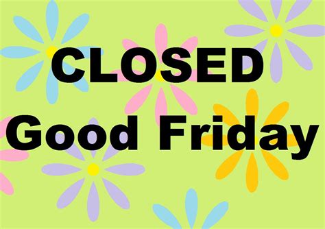 closed for good friday clip art