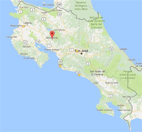 closest airport to monteverde costa rica