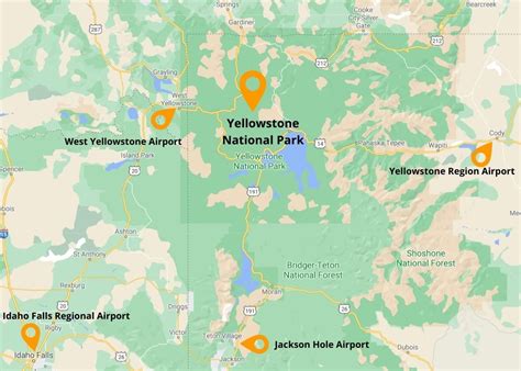 closest airport to yellowstone national park