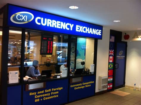 closest exchange currency near mall