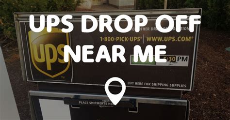 closest ups store near me drop off