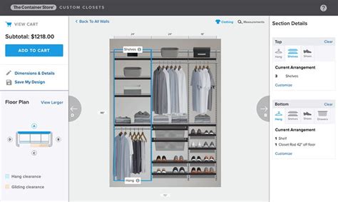 Closet Design Online Tool