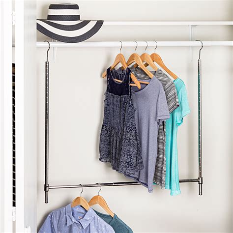 closet hanging rods for clothing