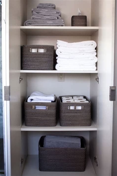 Closet Organizer For Towels And Sheets