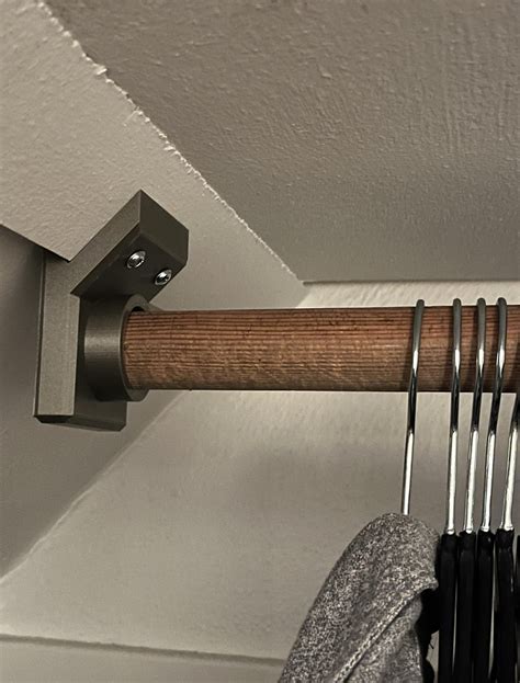 Closet Rod Bracket For Angled Wall
