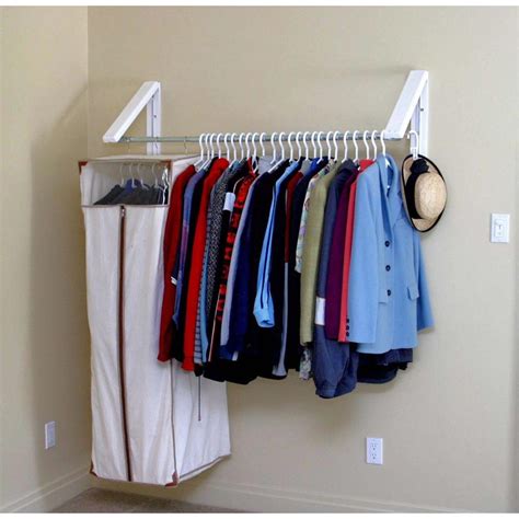 closet rod wall mount