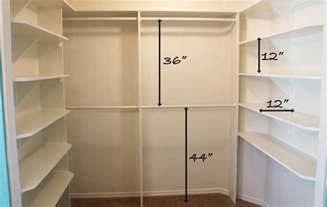 Closet Shelves Sizes