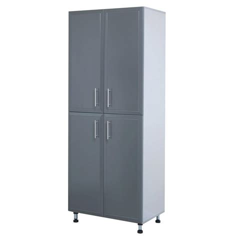 closetmaid storage cabinet in gray