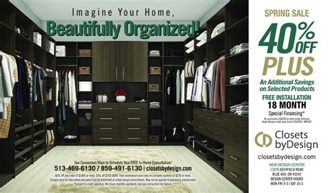 closets by design coupon