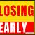 closing early sign clip art