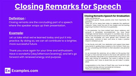 closing remarks for presentation example