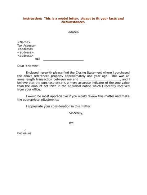 closing statement examples for letters