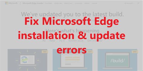 closure Windows Update from Microsoft Edge Installation