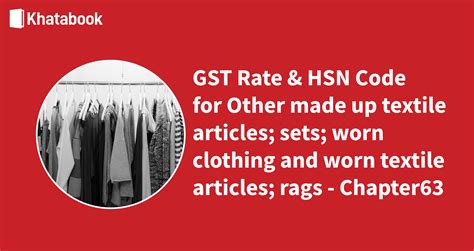 Cloth Hsn Code In Gst