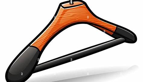 Clothes Hanger Cartoon Coat Icon Style Royalty Free Vector Image