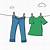 clothes hanging cartoon images