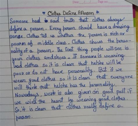 Clothes Can Define A Person