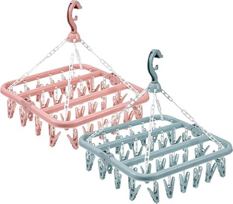 Clothes Drying Hanger With Clips