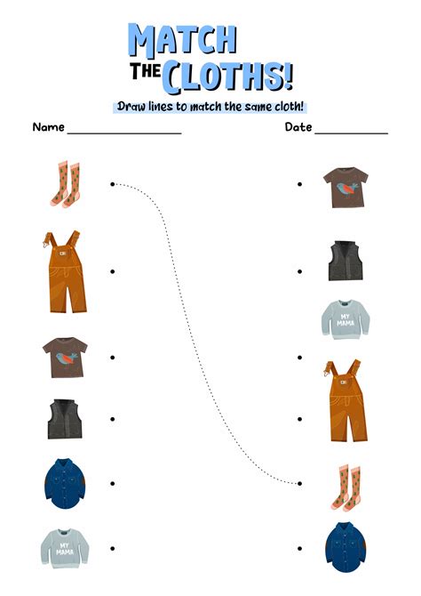 Clothes Printables Worksheets