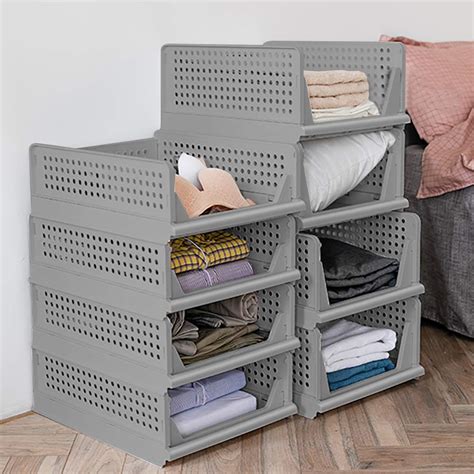 clothes storage bins with lids