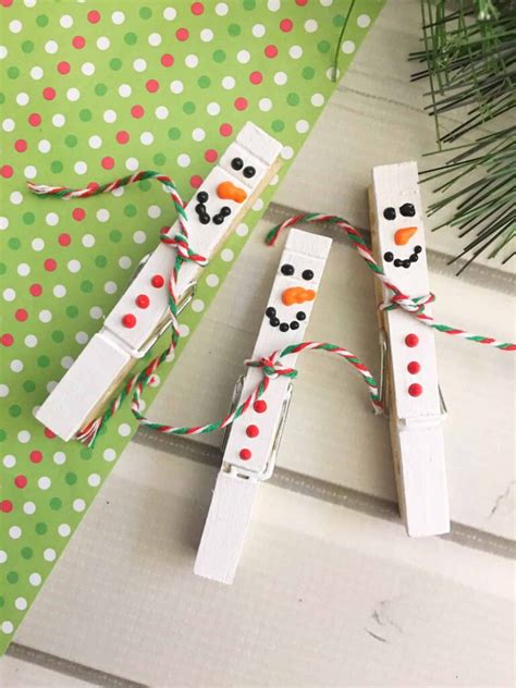 Clothespin Winter Crafts