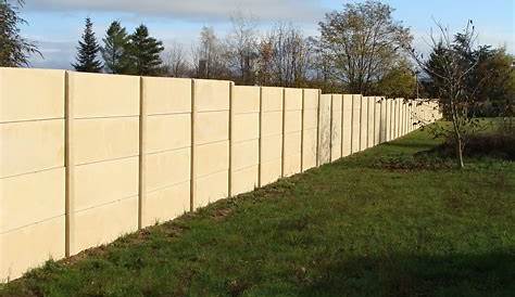 Plaque de clôture béton 192x50 Dalles ciment pour