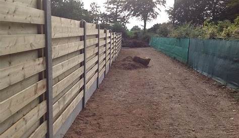 cloture bois avec poteau beton