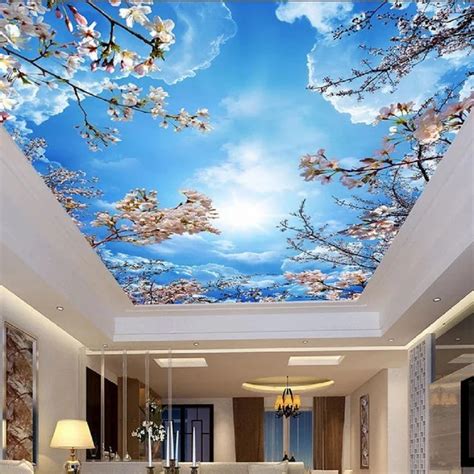 cloud ceiling wallpaper