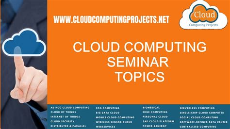 cloud computing topics for seminar