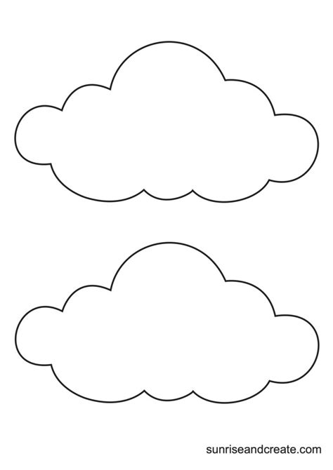 Cloud Template Cloud Template Printable