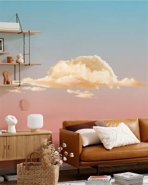 cloud wallpaper mural