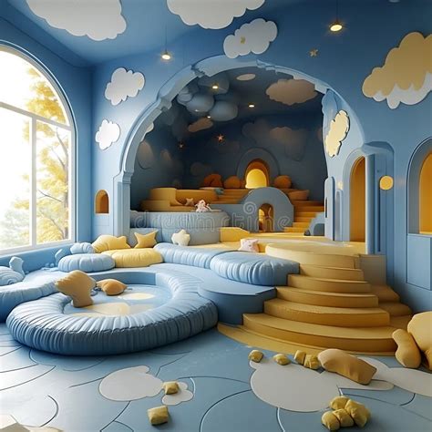 cloud wallpaper playroom