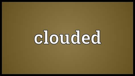 clouded meaning in tamil