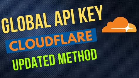 cloudflare global api key or api token