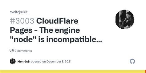 Cloudflare Pages The Engine Node Is Incompatible With This Module