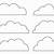 clouds printable template