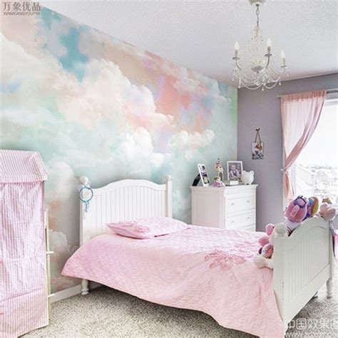 clouds bedroom wallpaper
