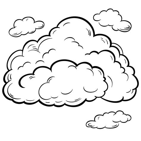 Clouds Coloring Pages Printable