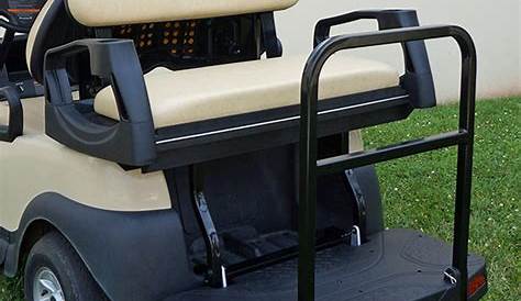 Orange Club Car DS Front Replacement Seat Cover Set - GolfCartSeatCover.com