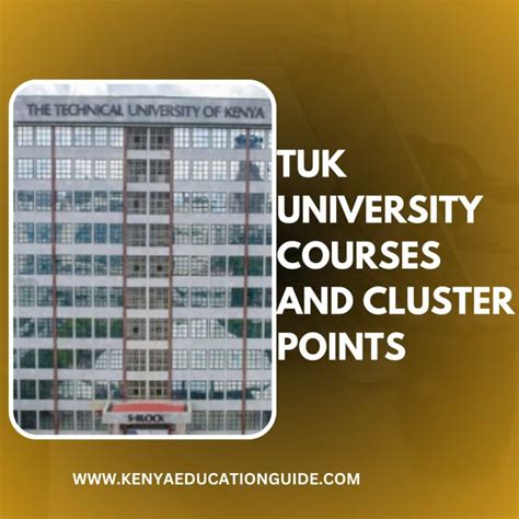 cluster points for various courses in kenya