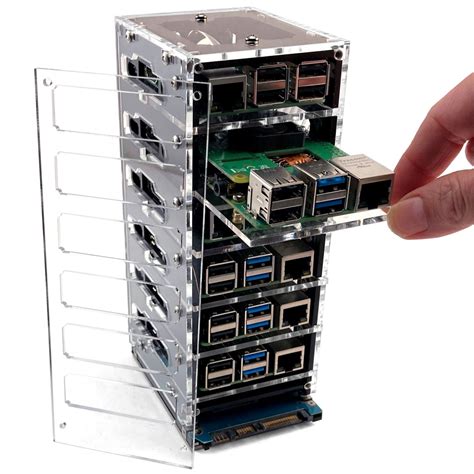 Mini Cluster Case for Raspberry Pi Zero 2 (with Fans) The Pi Hut