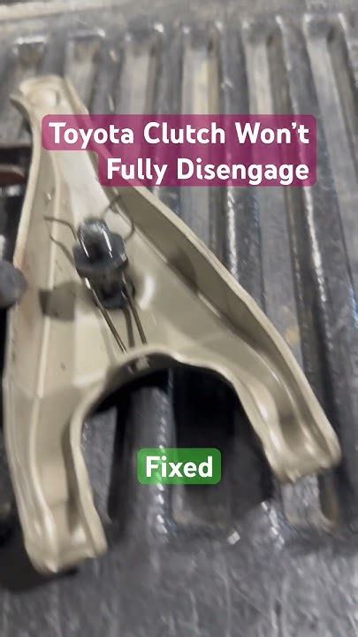 Clutch Fork Won't Move