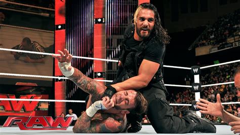 cm punk vs seth rollins