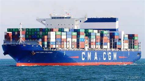 cma cgm columbia vessel tracking
