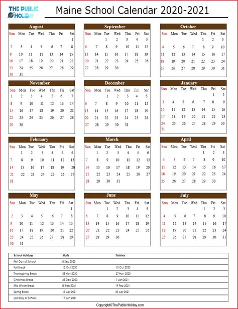 cmcc maine academic calendar