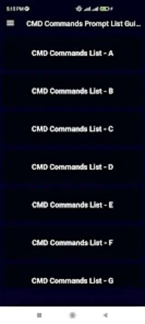 cmd performance commands android