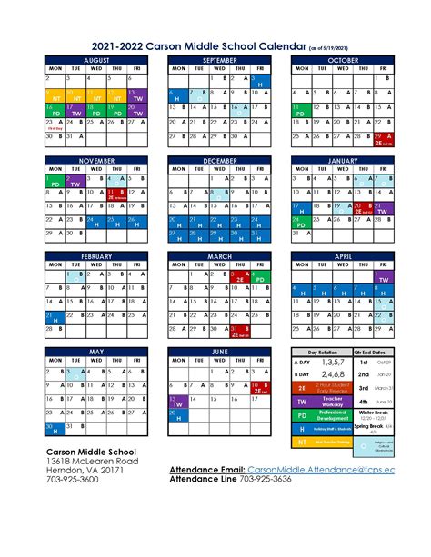 Cms A Day B Day Calendar
