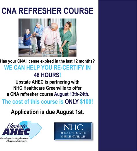 cna refresher course greensboro nc