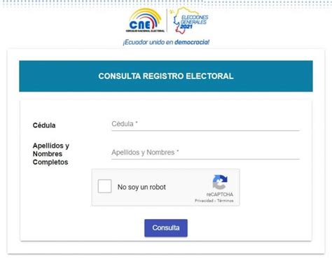 cne consulta registro electoral
