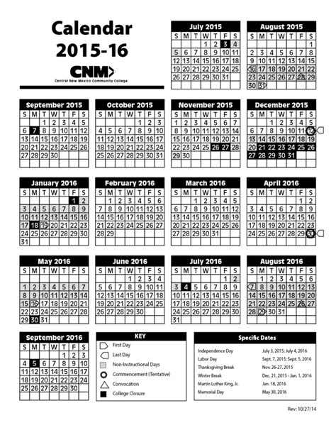 cnm academic calendar 2023